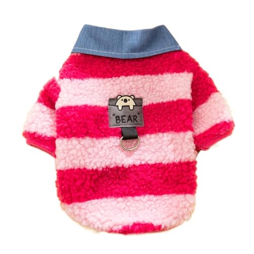 Winter-Hundekleidung für kleine Hunde, Fleece-Hundekleidung, Winter, warm, Haustier-Kapuzenpullover, Welpen-Sweatshirt, niedlicher Hunde-Plüschpullover von zaoalife