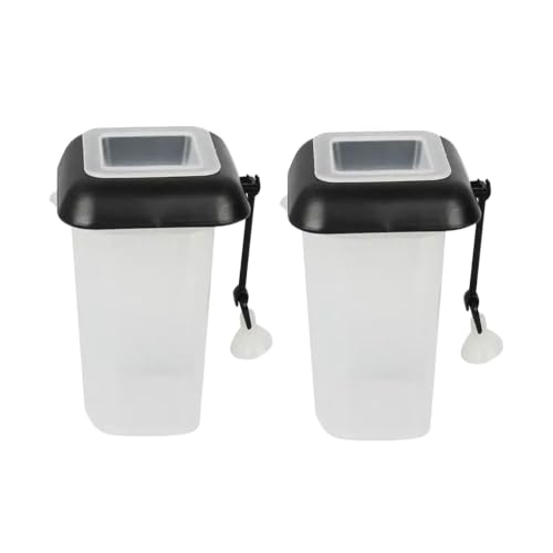 zaoalife Futterspender für Aquarien, Kegel, Lebendfutter, Kunststoff, roter Wurmbecher, Trichter, Futtertrichter mit Saugnapf, 2 Stück von zaoalife