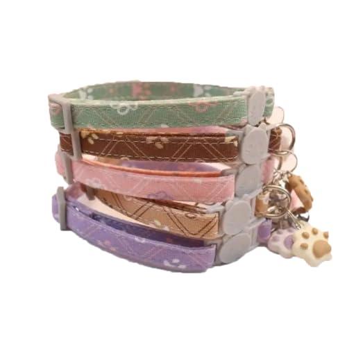 zaoalife Modische Halsbänder, weich, niedlich, Cartoon-Katzenhalsband, Haustierzubehör, Sicherheitsschnalle, Katzenanhänger, Halskette zaoalife Modische Halsbänder, weich, niedlich, Cartoon-Katzenhalsband, Haustierzubehör, Sicherheitsschnalle, Katzenanhänger, Halskette von zaoalife