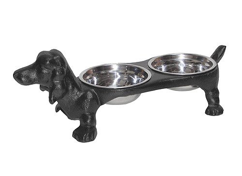 zeitzone Fressnapf Futternapf Hund Dackel Doppelt Gusseisen schwarz zeitzone Fressnapf Futternapf Hund Dackel Doppelt Gusseisen schwarz von zeitzone