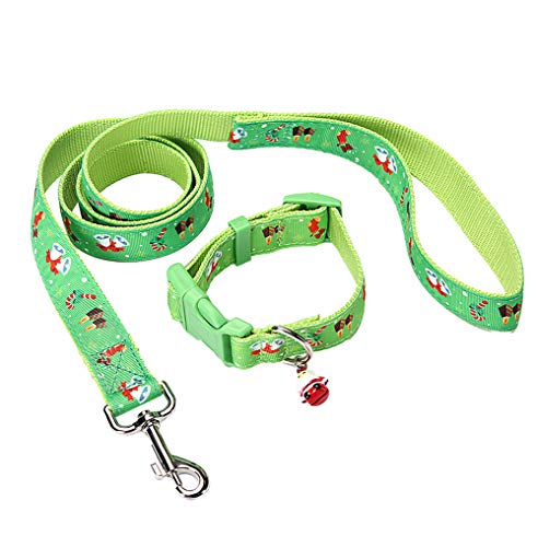 zhbotaolang Haustier Hundehalsband Krawatte Glocke - Weihnachten Kostüm Krawatte Führstrick Einstellbar Pflegezubehör A 2.5 * 30-47CM von zhbotaolang