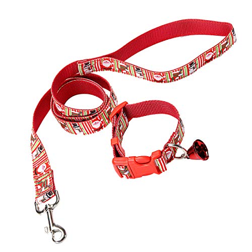 zhbotaolang Haustier Hundehalsband Krawatte Glocke - Weihnachten Kostüm Krawatte Führstrick Einstellbar Pflegezubehör C 2.5 * 23-32CM von zhbotaolang