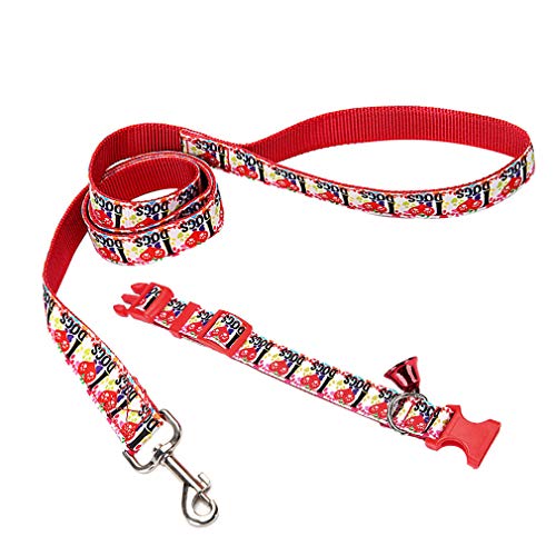 zhbotaolang Haustier Hundehalsband Krawatte Glocke - Weihnachten Kostüm Krawatte Führstrick Einstellbar Pflegezubehör D 2.5 * 30-47CM von zhbotaolang