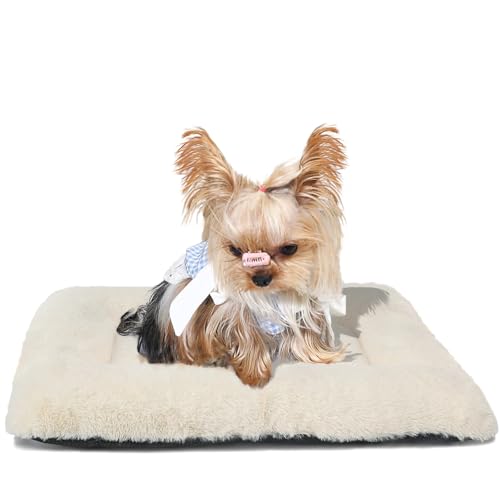 Welpenbett für Hundekäfige, 45,7 cm, für extra kleine Hunde, passend für Metallkisten, ultraweiches, flaches Hundebett, waschbar und rutschfest, für Käfige, 45,7 x 30,5 cm, flauschige, bequeme Welpenbett für Hundekäfige, 45,7 cm, für extra kleine Hunde, passend für Metallkisten, ultraweiches, flaches Hundebett, waschbar und rutschfest, für Käfige, 45,7 x 30,5 cm, flauschige, bequeme von zihapgpzp
