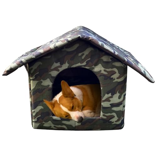 zjhukfmc 35 x 33 x 30 cm Katzenhaus für draußen, Oxford-Tuch Katzenhöhle im Freien, wasserdichte Hundehäuser, winterbeständig, faltbar, auslaufsicheres Design, für Hunde, Kätzchen, zjhukfmc 35 x 33 x 30 cm Katzenhaus für draußen, Oxford-Tuch Katzenhöhle im Freien, wasserdichte Hundehäuser, winterbeständig, faltbar, auslaufsicheres Design, für Hunde, Kätzchen, von zjhukfmc
