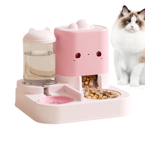 zjhukfmc Automatischer Futterspender - Platzsparender Futter- und Wassernapf | Katzenfutterspender mit großer Kapazität für Haustiere, Hunde, Welpen, Kätzchen, Kaninchen von zjhukfmc
