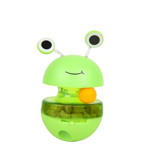 zjhukfmc Cat Treat -Spender Spielzeug, Katzenbehandlungspenser,Cat Toy Treat Dispenser - Froschförmige interaktive Slow Feeder Automatic ANRICHT es für den Gebrauch im Freien im Freien im Innenbereich von zjhukfmc
