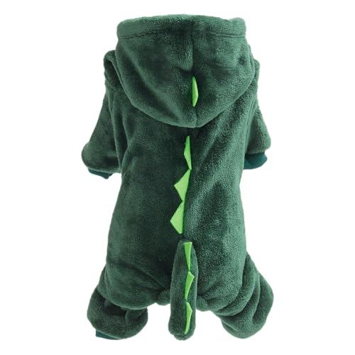 zjhukfmc Dinosaurier-Katzen- und Hunde-Hoodies - Katze Hund Dinosaurier Hoodies,Weicher, atmungsaktiver Dinosaurier-Cosplay-Kapuzenmantel für mittelgroße und kleine Welpen von zjhukfmc