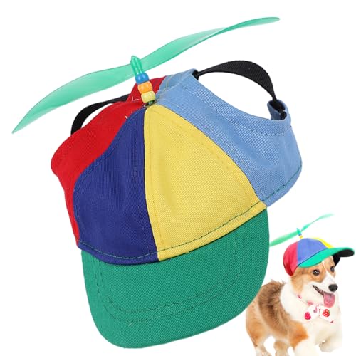 zjhukfmc Hunde Propeller Mütze - Welpenhut | Bequeme Kopfbedeckung mit Sonnenschutz in Regenbogenfarben für kleine Rassen und große Katzen als Foto Requisiten für Sommer Party und Garten zjhukfmc Hunde Propeller Mütze - Welpenhut | Bequeme Kopfbedeckung mit Sonnenschutz in Regenbogenfarben für kleine Rassen und große Katzen als Foto Requisiten für Sommer Party und Garten von zjhukfmc
