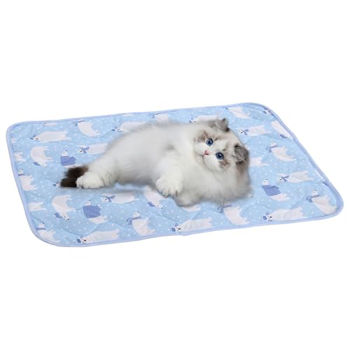 zjhukfmc Hundekühlmatte | Haustierkühlmatte | 50x40cm Einfach Waschbares Portables Bettzubehör Decke Für Welpen Katzen Pelzige Freunde Innen von zjhukfmc