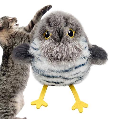 zjhukfmc Interaktives Zwitschernder Vogel Katzenspielzeug, Simulierter Vogel mit Flügelschlag und Zwitschern für Hauskatzen, Berührungsaktiviert für Kätzchen Indoor Jagdspiel Selbstbeschäftigung zjhukfmc Interaktives Zwitschernder Vogel Katzenspielzeug, Simulierter Vogel mit Flügelschlag und Zwitschern für Hauskatzen, Berührungsaktiviert für Kätzchen Indoor Jagdspiel Selbstbeschäftigung von zjhukfmc