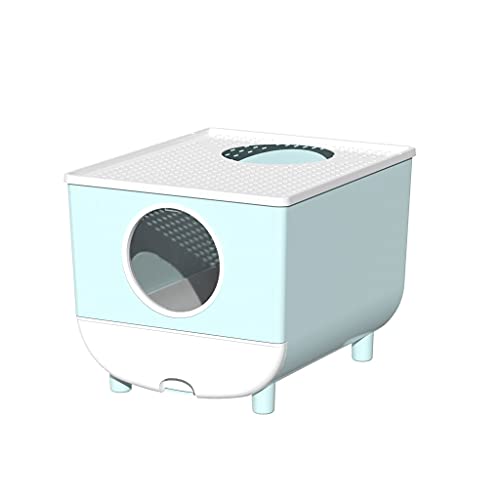Katzenklo Voll halb geschlossene Katze Katzentoilette Schublade Top-Eintrag Katze Toilette Anti-Sand Geruchsbeständig Große junge einfache Katzentoilette liefert Katzentoilette Abfallbehälter (Color Katzenklo Voll halb geschlossene Katze Katzentoilette Schublade Top-Eintrag Katze Toilette Anti-Sand Geruchsbeständig Große junge einfache Katzentoilette liefert Katzentoilette Abfallbehälter (Color von zlw-shop