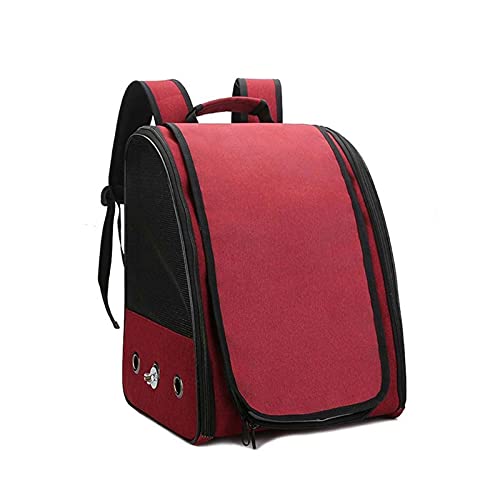 Vogelkäfig Tragbare Vogel Träger Käfig Tasche Atmungsaktive Papagei Out Rucksack mit Stehende Lila, Geeignet für Papagei Haustiere oder Lebensraum Vogelreise Käfig von zlw-shop