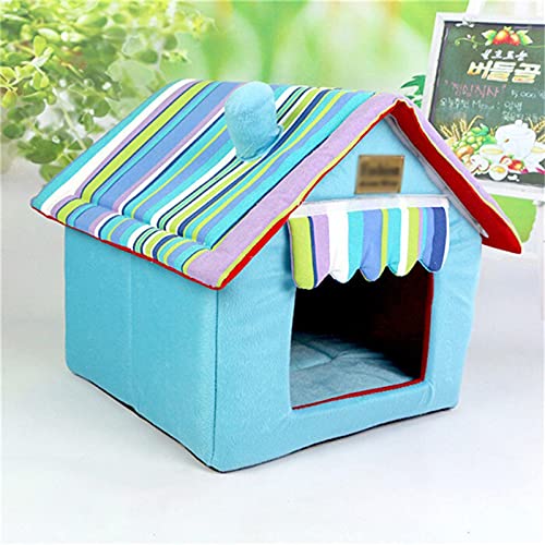 zlw-shop Haustierbett, Hundehaus, Vier-Jahreszeiten-Haustiernest, Kätzchen-Unterschlupf, wilde Katzenhöhle, Haustierhaus, Katzen-Hundezelt-Kabine für kleine Haustiere, Innen- und Außenbereich zlw-shop Haustierbett, Hundehaus, Vier-Jahreszeiten-Haustiernest, Kätzchen-Unterschlupf, wilde Katzenhöhle, Haustierhaus, Katzen-Hundezelt-Kabine für kleine Haustiere, Innen- und Außenbereich von zlw-shop
