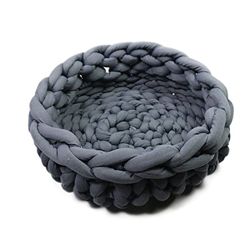 zlw-shop Haustierbett Kennel Pet Dog Handseil Handmade Knit Nest House Puppy Kätzchen Höhle Schattenkorb Schlafzimmer Hunde Kennel Zubehör Korb für Haustiere zlw-shop Haustierbett Kennel Pet Dog Handseil Handmade Knit Nest House Puppy Kätzchen Höhle Schattenkorb Schlafzimmer Hunde Kennel Zubehör Korb für Haustiere von zlw-shop