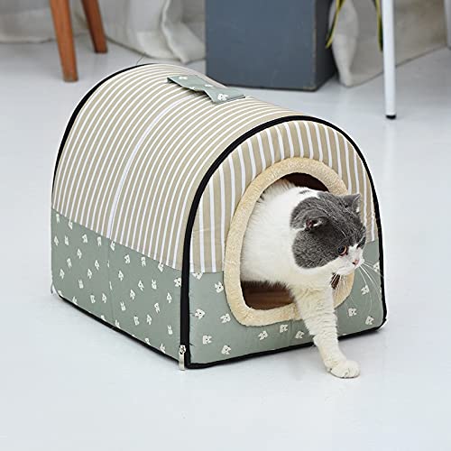 zlw-shop Haustierbett Pet House Bed House Indoor Portable Weich Warm Winter Bereich PREMUTE Stop STUT DOPPELBAR STANDA für Haustiere für Haustiere zum Confit Haustierbett von zlw-shop