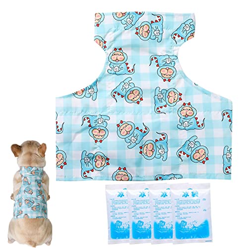 Hunde-Kühl-Shirts, Kleidung für Haustiere, atmungsaktiv, kühlend, atmungsaktiv, kühlend, Hundeweste, leicht, Zubehör für Hunde im Sommer von Znet-au von EELHOE