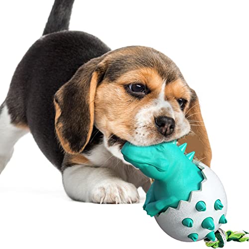 Znet-au Hundespielzeug – Dinosaurier-Ei-Hundespielzeug | Aggressives Kauspielzeug für kleine und mittelgroße Hunde, saubere Zähne und vermeidet Zahnprobleme von EELHOE
