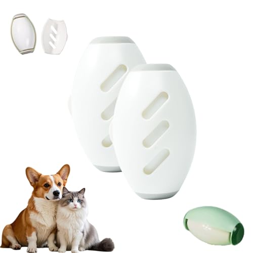 zoocco Blinksify Pet Hair Remover, Blinksify Reusable Pet Fur Collector, Portable Pet Hair Roller, Washable Reusable Gel Lint Roller, Travel Home Sticky Rollers Pet Fur Collector (2*White) von zoocco