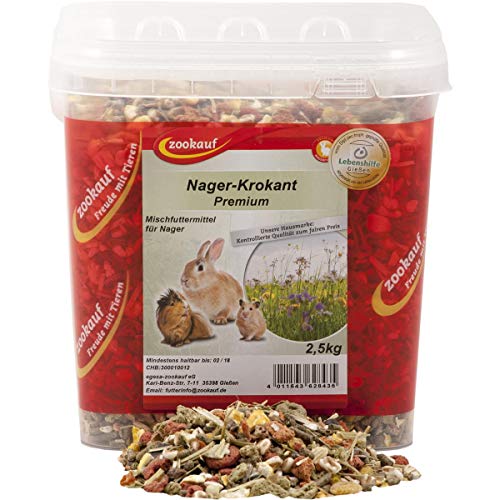 zookauf Nager Futter Premium Krokant im Eimer 2,5 kg von zookauf