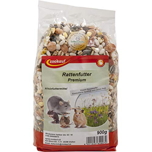 zookauf Nager Futter Premium für Ratten 900g von zookauf