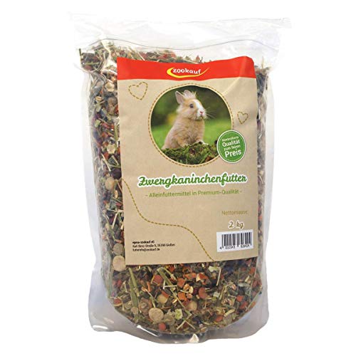 zookauf Nager Futter Premium für Zwergkaninchen 2 kg von zookauf