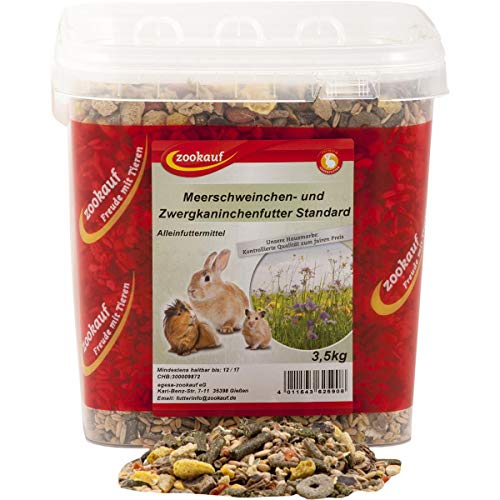 zookauf Nager Futter Standard für Meerschweinchen & Zwergkaninchen im Eimer 3,5 kg zookauf Nager Futter Standard für Meerschweinchen & Zwergkaninchen im Eimer 3,5 kg von zookauf