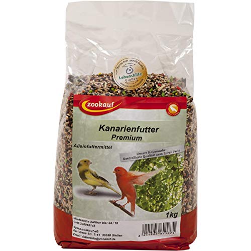 zookauf Vogel Futter Premium für Kanarien 1 kg von zookauf
