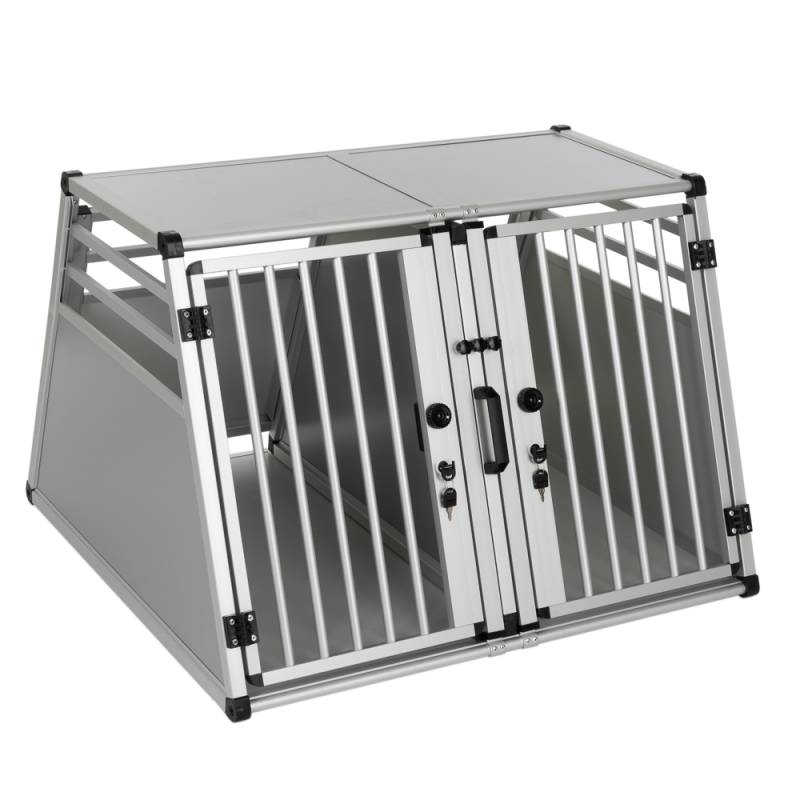 Autohundebox AluRide Doppelbox - B 97 x T 92 x H 68 cm (Größe XL) von zooplus Exclusive