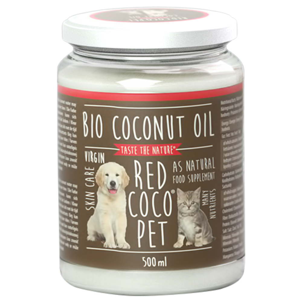 BIO Virgin Coconut Oil Kokosöl für Tiere - 2 x 500 ml im Sparset von Red Coco Pet