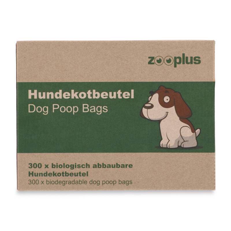 Biologisch abbaubare Hundekotbeutel - 20 Rollen à 15 Beutel (300 Beutel) von zooplus Exclusive
