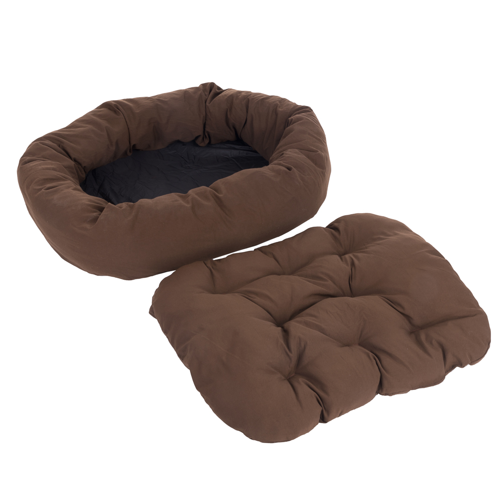 Cozy Hundebett Mocca - L 120 x B 105 x H 25 cm von zooplus Exclusive