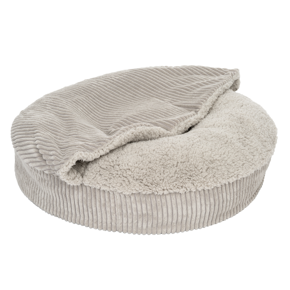 Hundebett Flocke - Ersatzbezug Ø 65 cm, hellgrau (mit Kuscheldecke) Hundebett Flocke - Ersatzbezug Ø 65 cm, hellgrau (mit Kuscheldecke) von zooplus Exclusive