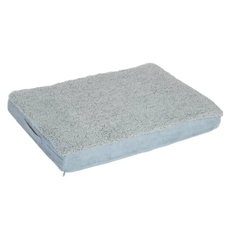 Hundebett Memory eckig, grau - L 72 x B 50 x H 9,5 cm von zooplus Exclusive