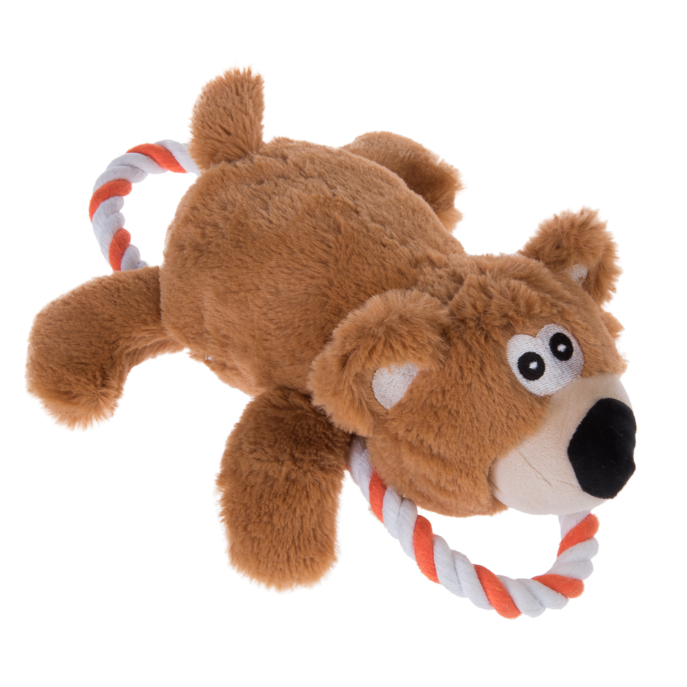 Hundespielzeug Bär mit Tau - 1 Stück von zooplus Exclusive