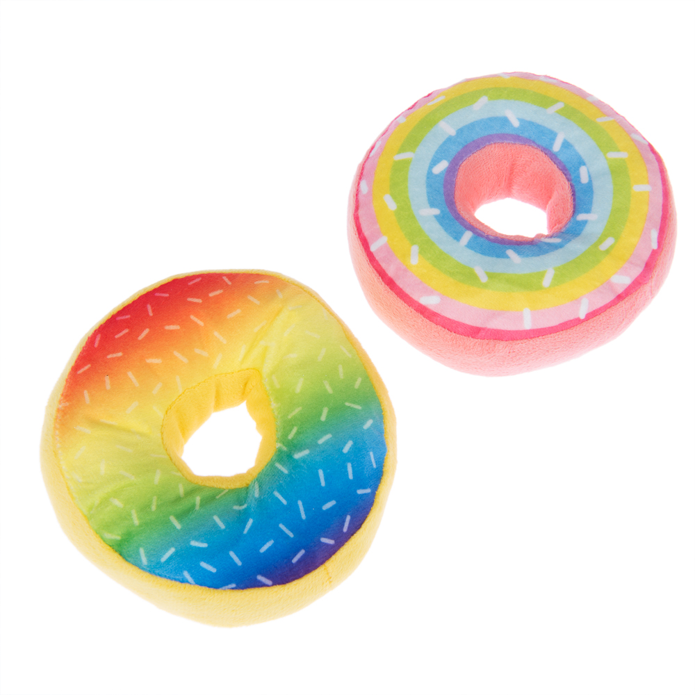 Hundespielzeug Squeaky Donuts Set - 2er Pack: Ø 14 cm von zooplus Exclusive