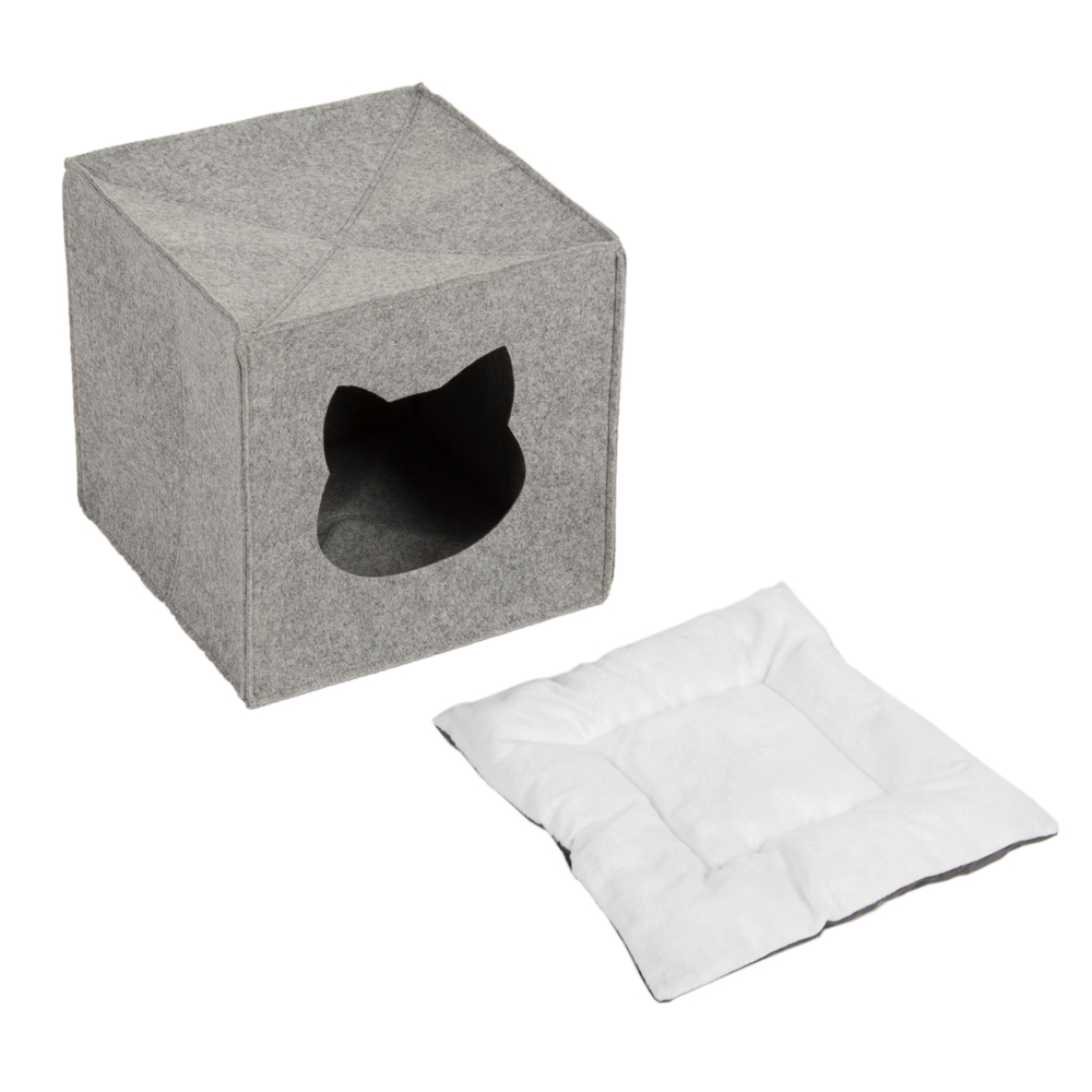 Katzenhöhle Filz für Regale - L 33 x B 33 x H 33 cm von zooplus Exclusive