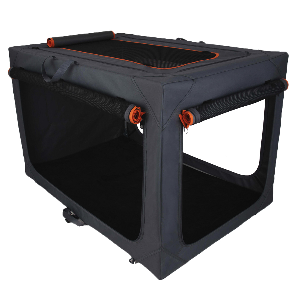 Kombi-Paket: Faltbare Nylonbox Alu deluxe + Kuschelkissen für Hundeboxen - Größe L: Faltbox + Kuschelkissen Kombi-Paket: Faltbare Nylonbox Alu deluxe + Kuschelkissen für Hundeboxen - Größe L: Faltbox + Kuschelkissen von zooplus Exclusive