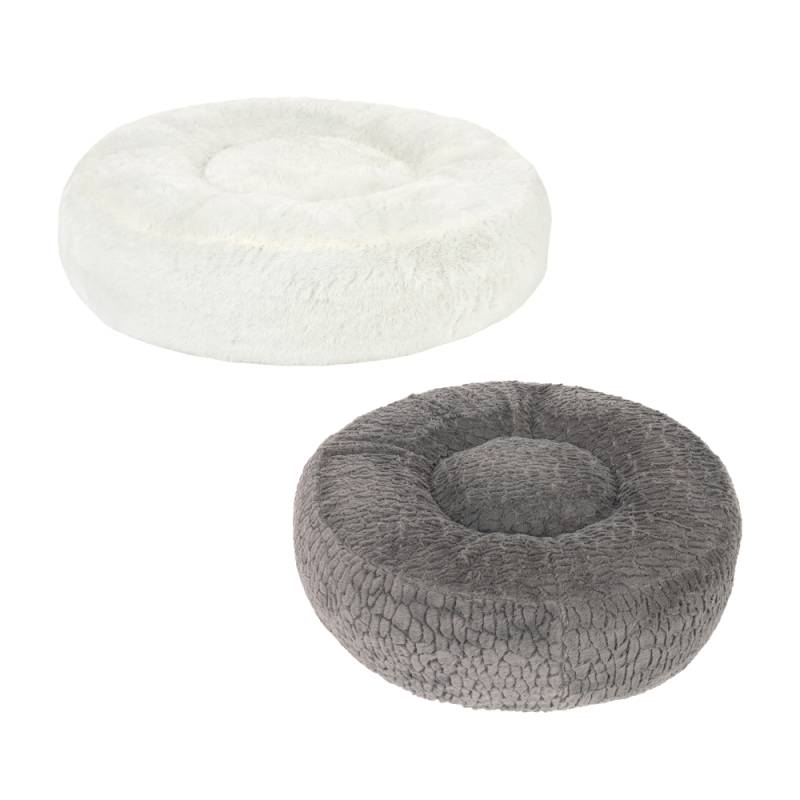 Kombi-Paket: Hundebett Flocke + passende Ersatzbezüge - Bett Ø 125 x H 25 cm + Ersatzbezug Ø 125 cm, grau Kombi-Paket: Hundebett Flocke + passende Ersatzbezüge - Bett Ø 125 x H 25 cm + Ersatzbezug Ø 125 cm, grau von zooplus Exclusive