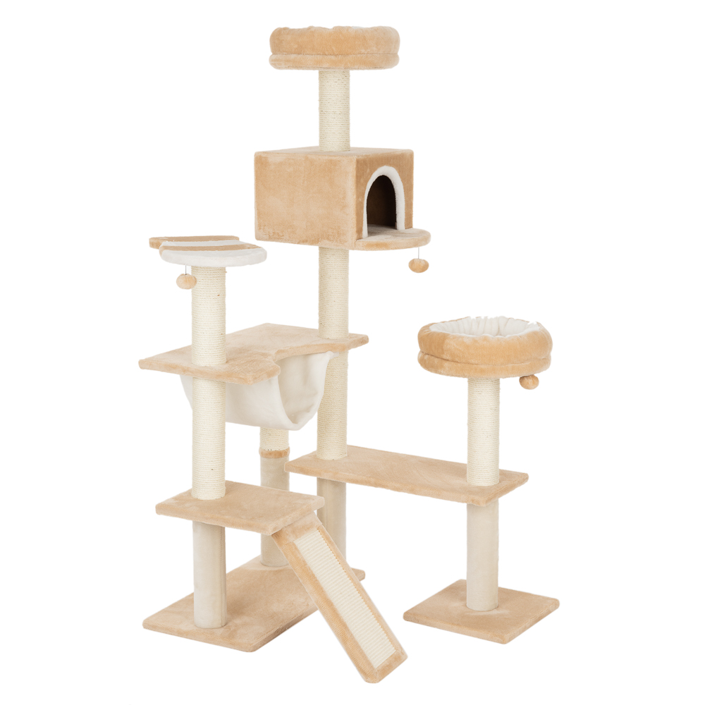 Kratzbaum Knusperhäuschen mit Leiter - beige Kratzbaum Knusperhäuschen mit Leiter - beige von zooplus Exclusive