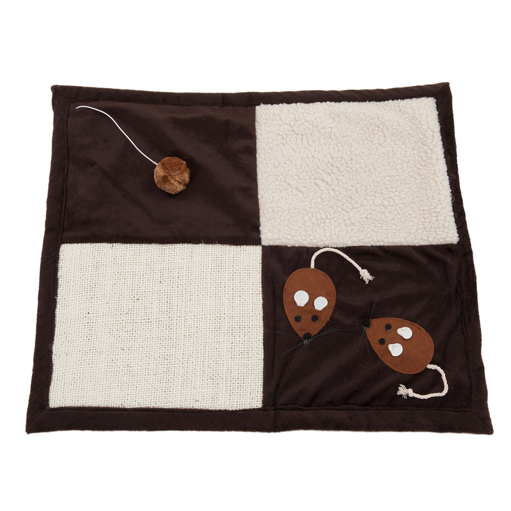 Kratzmatte Patchwork - braun / beige Kratzmatte Patchwork - braun / beige von zooplus Exclusive