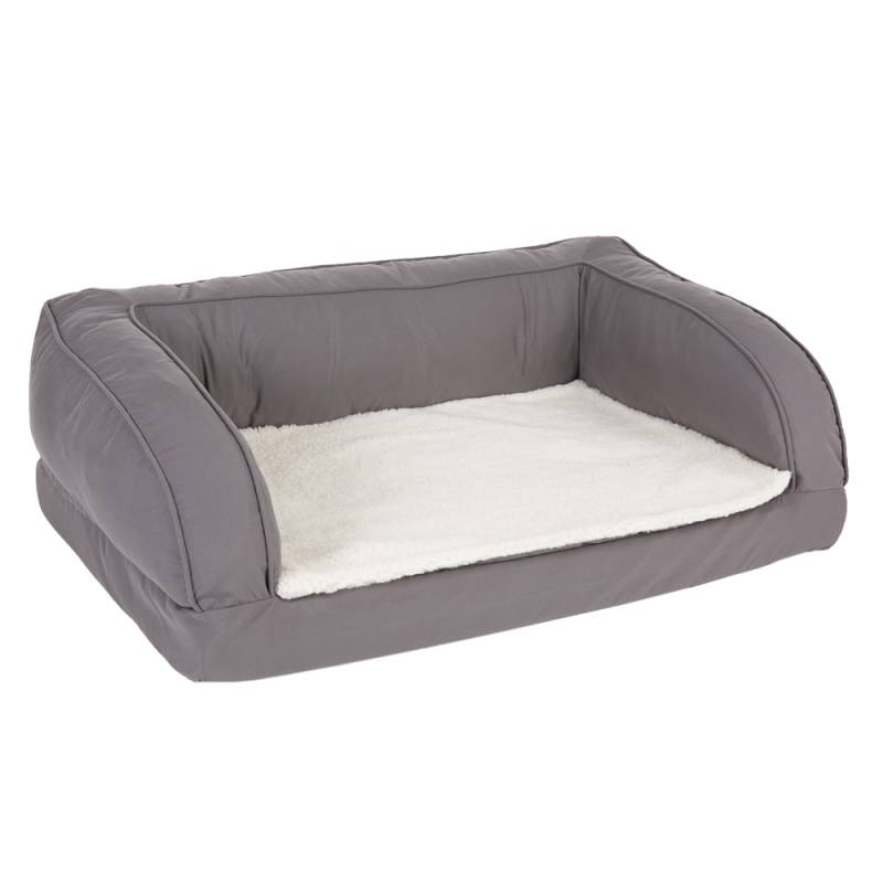 Orthopädisches Hundesofa grau - Größe L: L 115 x B 70 x H 32 cm von zooplus Exclusive