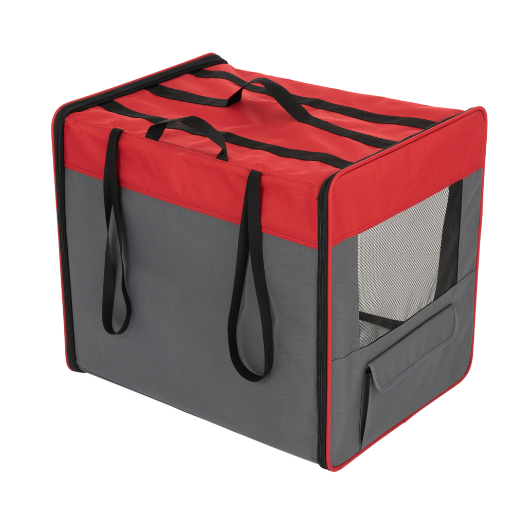 Transporthütte First Class Basic - B 66 x T 96,5 x H 73,5 cm, rot/grau (Größe XL) Transporthütte First Class Basic - B 66 x T 96,5 x H 73,5 cm, rot/grau (Größe XL) von zooplus Exclusive
