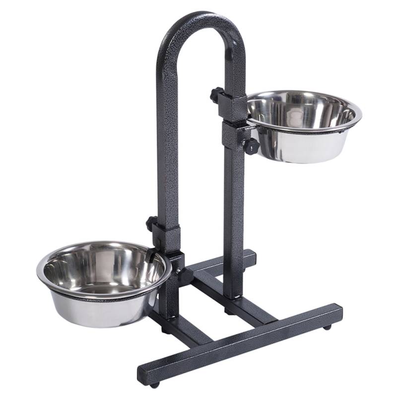 U-Hundebar inklusive 2 Edelstahlnäpfe - 2 x 1,8 l, Ø 21 cm von zooplus Exclusive