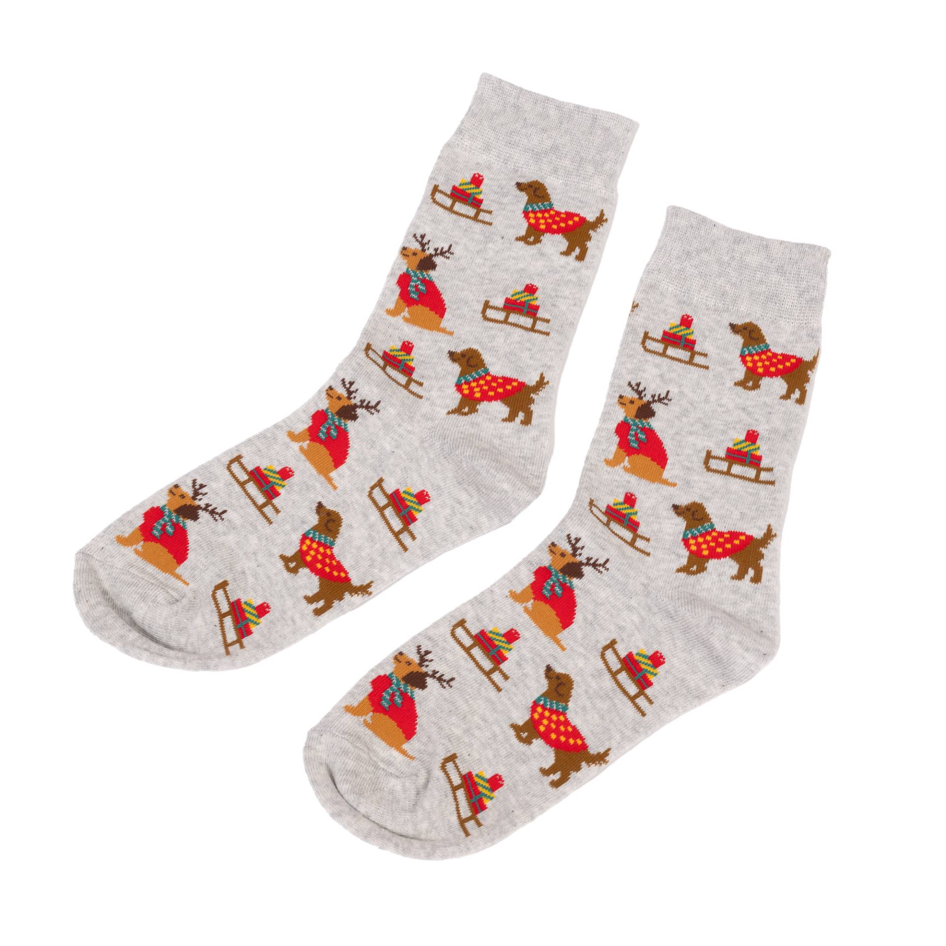 zooplus Exclusive Pet & Parent Weihnachtliche Socken - Für Hundebesitzer - Einheitsgröße (36 - 41 / 1 Paar) von zooplus Exclusive
