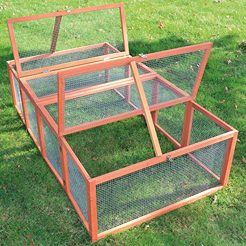 Zooprinz brandneues Freilaufgehege Rabbit Run für draußen - ideal für Kleintiere - Besonders Stabiler und großer Holzrahmen - Mobiler Freilauf mit umweltfreundlicher Farbe lasiert in Rot-Braun Zooprinz brandneues Freilaufgehege Rabbit Run für draußen - ideal für Kleintiere - Besonders Stabiler und großer Holzrahmen - Mobiler Freilauf mit umweltfreundlicher Farbe lasiert in Rot-Braun von zooprinz