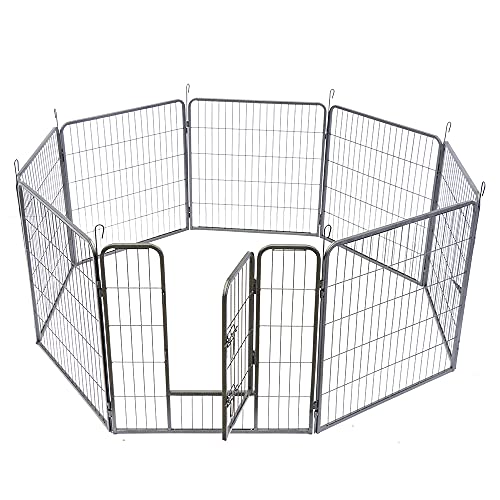 zooprinz erstklassiges Freilaufgehege (Hundezaun) Dog Run - ideal für Welpen und große Hunde - Besonders stabiles Gitter - perfekt für drinnen und draußen - 4 Modelle zur Wahl, 100 cm von zooprinz