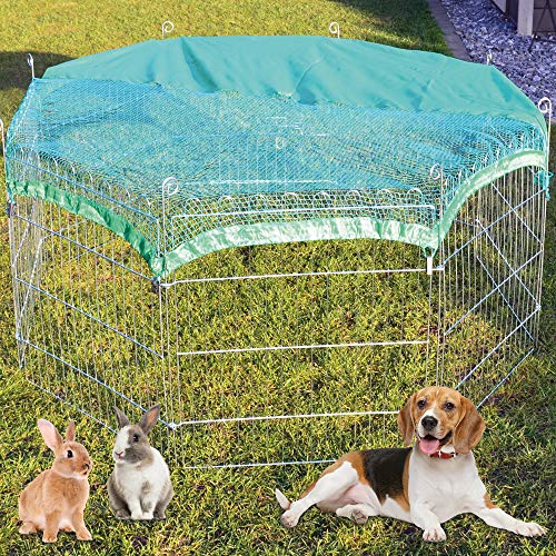 zooprinz premium xxl Freilaufgehege/Auslaufgitter - ideal für Kleintiere und Hunde/Welpen - mit Schutznetz - 2 Modelle zur Wahl mit oder ohne Bodenschutz - perfekt für drinnen und draußen - winterfest zooprinz premium xxl Freilaufgehege/Auslaufgitter - ideal für Kleintiere und Hunde/Welpen - mit Schutznetz - 2 Modelle zur Wahl mit oder ohne Bodenschutz - perfekt für drinnen und draußen - winterfest von zooprinz