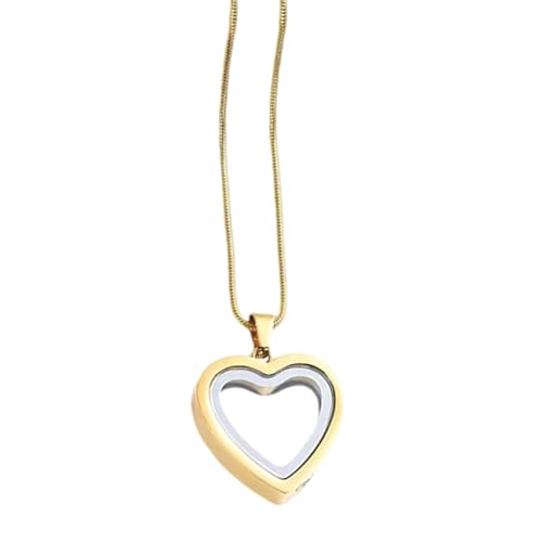 zuousxbs Heart Ashes Locket Memorial Schmuck Verbreitung Schachtel Täglich Verschleiß Metallschatulle Halskette Für Ashes Memorial Halskette von zuousxbs