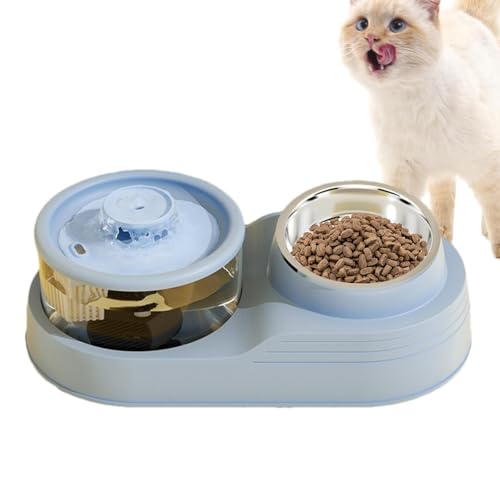 2-in-1 Automatischer Futterspender und Bewässerung, Doppelfunktion Pet Feeder und Wasserspender, Automatischer Katzenfutter- und Wasserspender, Programmierbares Haustierfütterungs- und 2-in-1 Automatischer Futterspender und Bewässerung, Doppelfunktion Pet Feeder und Wasserspender, Automatischer Katzenfutter- und Wasserspender, Programmierbares Haustierfütterungs- und von zwxqe